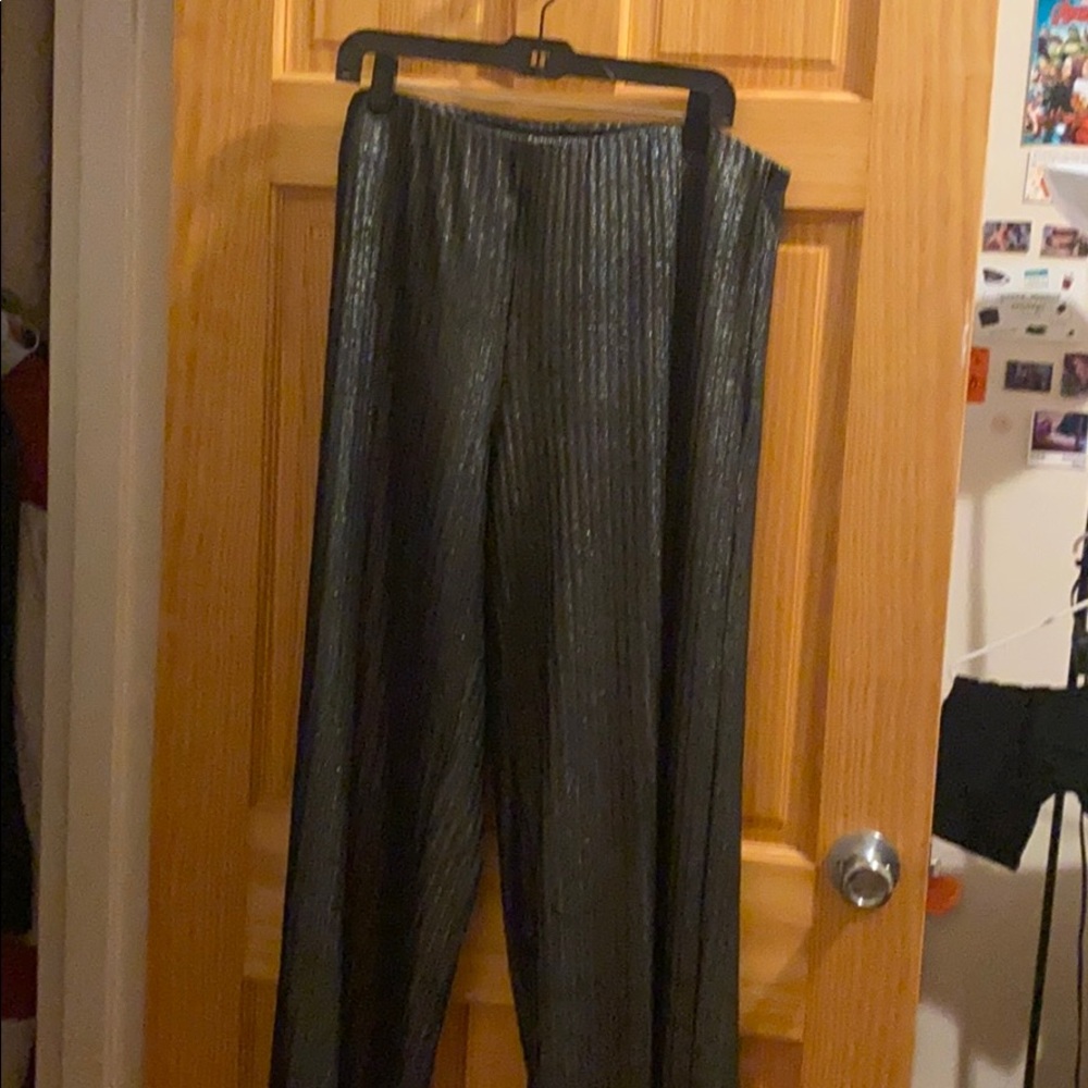 Sparkly Plus Size Elastic Pants - image 1